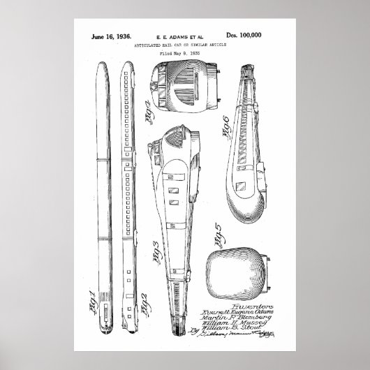 Poster Brevet de train de 1936 (Devant)