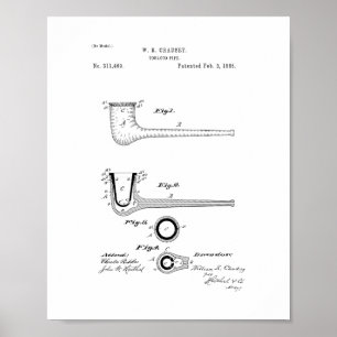 Poster Brevet de tuyau de tabac