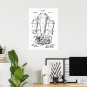 Poster Brevet de vapeur d'avion (Bureau à domicile)