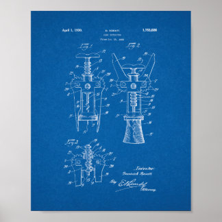 Poster Brevet d'extracteur de liège - Plan directeur
