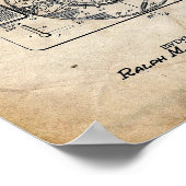 Poster Brevet du lecteur d'enregistrements (Coin)