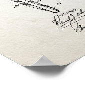 Poster Brevet pour poils (Coin)