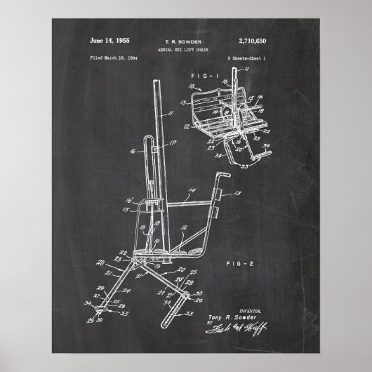 Poster Brevet Ski (Devant)