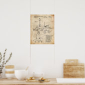 Poster Brevet spatial (Cuisine)