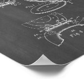 Poster Brevet Toilette Et Couvercle - Panneau De Chaleur (Coin)