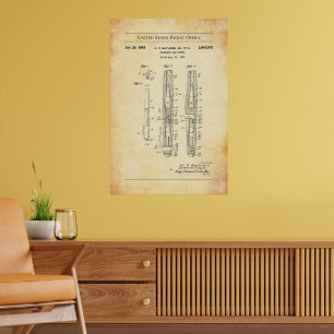 Poster Brevet US de 1958 284902 - Pistol en stylo fontain