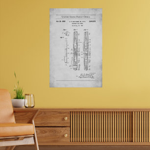 Poster Brevet US de 1958 284902 - Pistol en stylo fontain