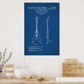 Poster Brevet US - Gibson Flying V (Cuisine)