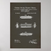 Poster Brevet US - Harmonica (Devant)