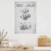 Poster Brevet US - Lecteur Cassette (Cuisine)