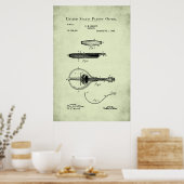 Poster Brevet US - Mandoline (Cuisine)