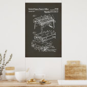 Poster Brevet US - Piano électrique (Cuisine)