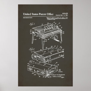 Poster Brevet US - Piano électrique