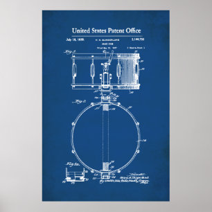 Poster Brevet US - Snare Drum