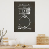 Poster Brevet US - Snare Drum (Cuisine)