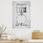 Poster Brevet US - Snare Drum (Cuisine)