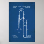 Poster Brevet US - Trombone (Devant)