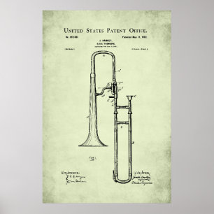 Poster Brevet US - Trombone