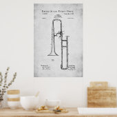 Poster Brevet US - Trombone (Cuisine)