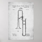 Poster Brevet US - Trombone (Devant)