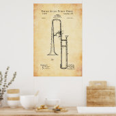 Poster Brevet US - Trombone (Cuisine)