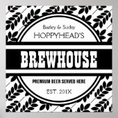 Poster BREWERY Beer Maker's Sign (Devant)