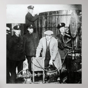 Poster BREWERY SPEAKEASY BUST c. 1930