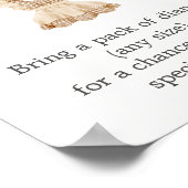 Poster Brewing Coffee Baby Shower Diaper Raffle Sign (Coin)