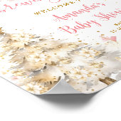 Poster Brewing Pink Winter Tea Party Baby Shower Welcome (Coin)