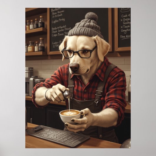 Poster Brewmaster Lab À Red Flannel (Devant)