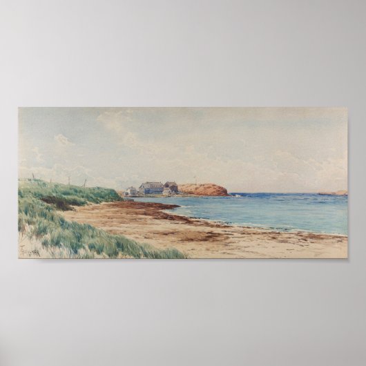 Poster Bricher sur la scène côtière (Devant)