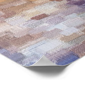 Poster Brick automne hiver Abstrait (Coin)