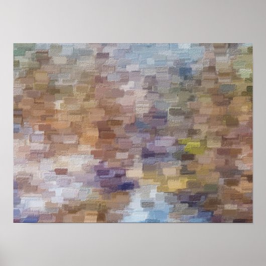 Poster Brick automne hiver Abstrait (Devant)