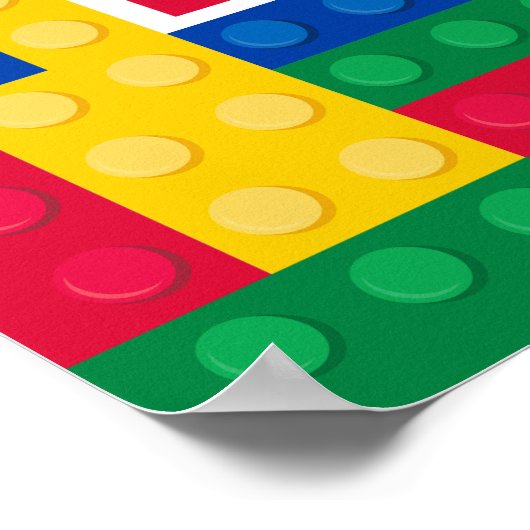 Poster Brick Builder Customizable Birthday Sign (Coin)