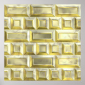 Poster Brick en or (Devant)