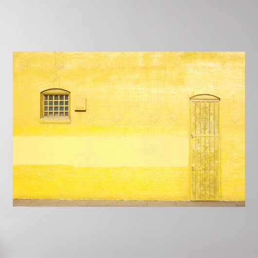 Poster Brick jaune (Devant)