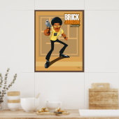 Poster Brick Johnson. Soldat Dick ! (Cuisine)