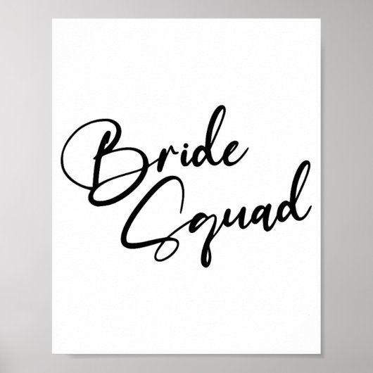 Poster Bride Bridesmaid Brigade Bachelorette Party (Devant)