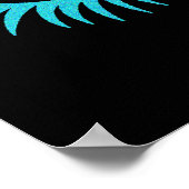 Poster BRIDE CO Darling Turquoise Blue Eyelashes Party (Coin)