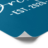 Poster Bride est 2026 matching getting ready bride groom (Coin)