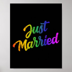Poster Bride Groom Lgbtq Bachelor Mariage Tee - Hommes