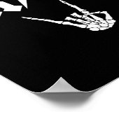Poster Bride Rock N Roll Gothique Halloween Bachelorette (Coin)