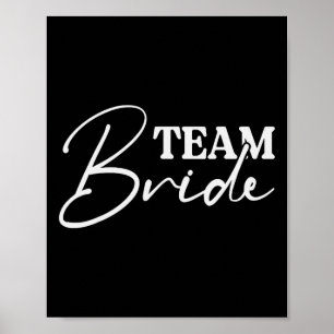 Poster Bride Squad Bachelorette Party Bridesmaid Crew Bri