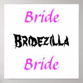 Poster Bridezilla Bride (Devant)