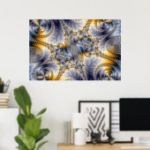 Poster Bridge Network - Mandelbrot Fractal Art (Bureau à domicile)