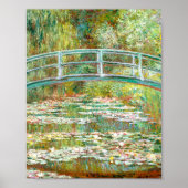 Poster Bridge over a Pond of Water Lilies by Claude Monet (Devant)