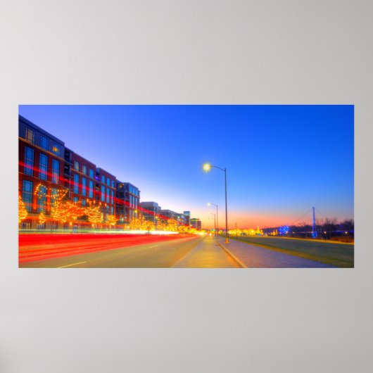 Poster Bridge Park pendant Noël, Dublin, Ohio (Devant)