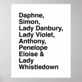 Poster Bridgerton (Devant)