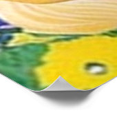 Poster Bridgerton inspiration aquarelle peinture florale (Coin)