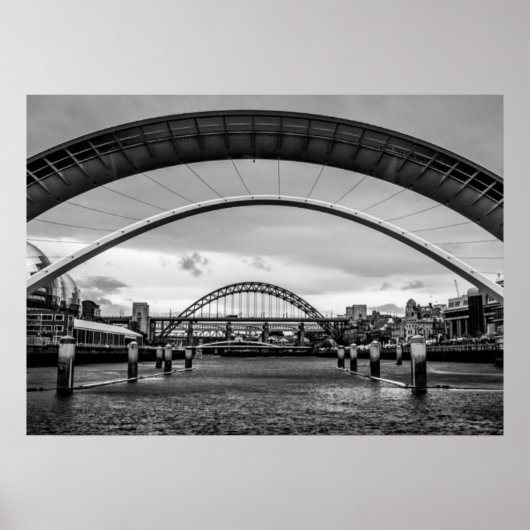 Poster Bridges, Newcastle upon Tyne Imprimer/Poster (Devant)